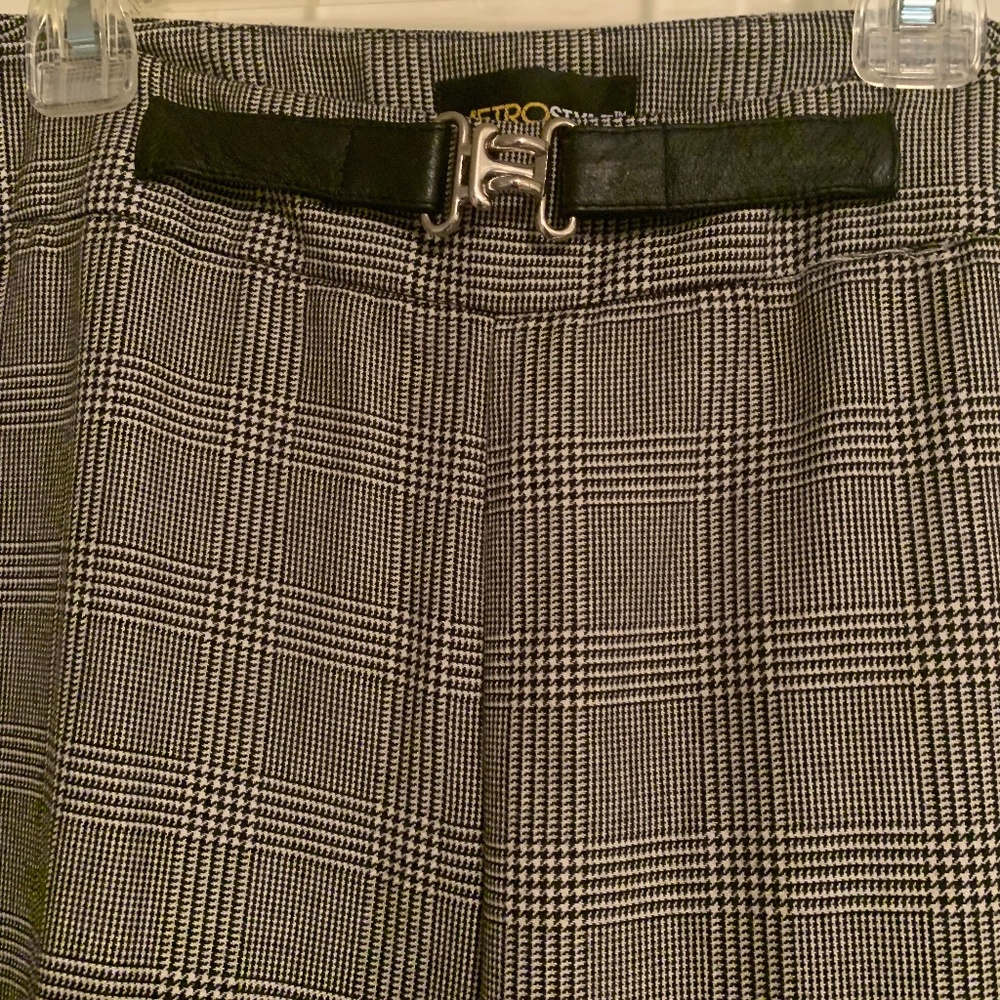 Plaid Herringbone Pants